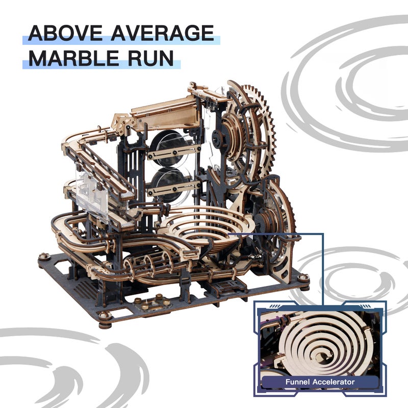 ROBOTIME 3D Puzzles Mabrle Run - LGA01 Mable Night City Wooden Model to Build - Model Building Kits for Adults - Image 3