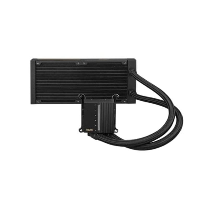 ProArt LC 240 All-in-One Liquid CPU Water Cooling for desktops, black aluminum radiator with RGB status display, quiet 3000 rpm fans, 39.5 dB A - Image 3