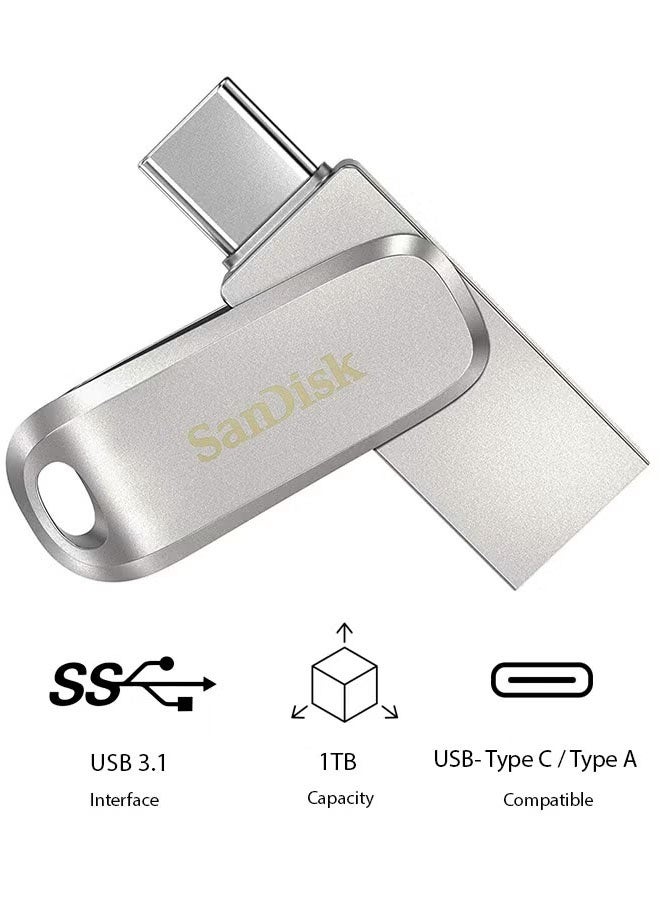Sandisk SanDisk 1TB Ultra Dual Drive Luxe USB Type-C Flash Drive (SDDDC4-1T00-G46)  - Image 1