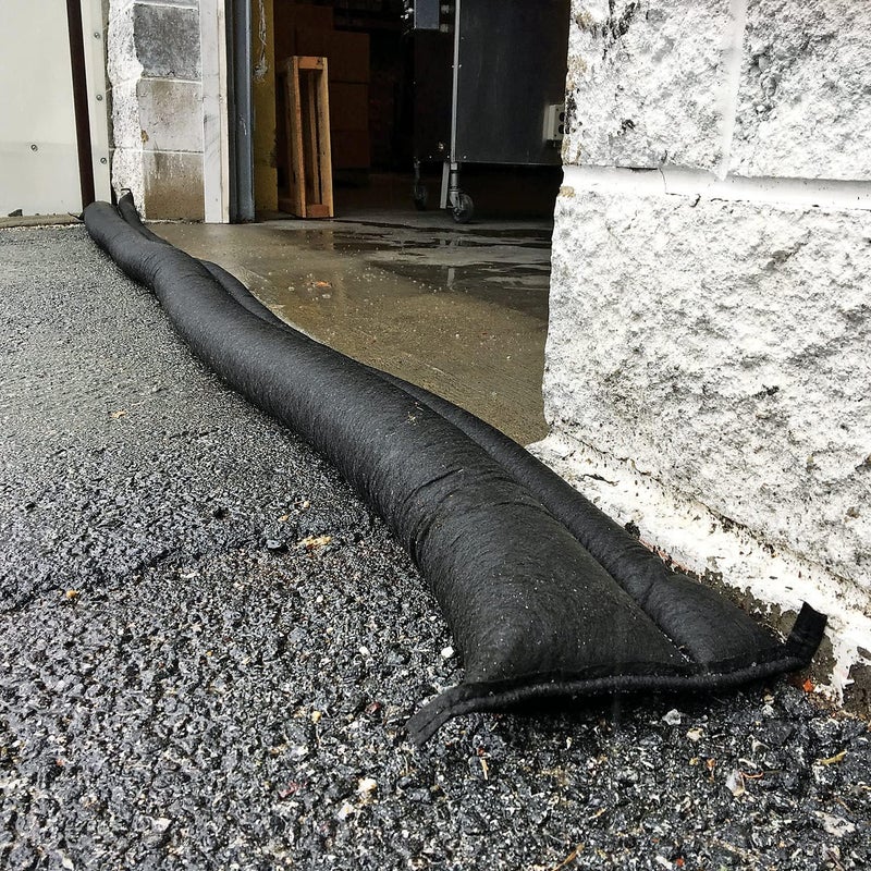 PIG Water Barrier - Sandless Sandbags for Flooding - 4 Pack - 5'L x 6.5"W x .25"H Water Diverter - PM50416 - Image 5