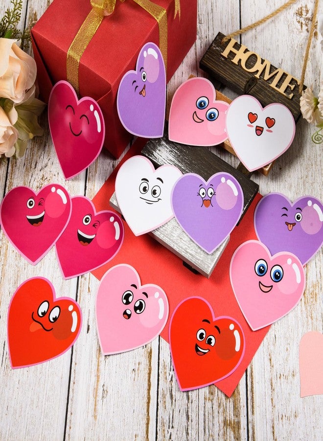 MixTeach 120 Pcs Colorful Heart Cutouts Heart Shapes Paper Bulletin Board, 10 Color - Image 4