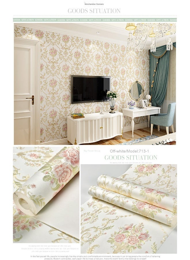 Anna 0.53*2m 3D Waterproof Bedroom Wall Decor Stickers - Decorative Background Wallpaper - Image 2