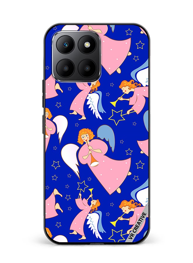 VR CREATIVE Protective Case Cover For Honor 70 Lite Christmas Angels With Flutes Design Multicolour - Image 1