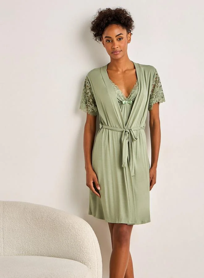 Splash FAV Slip Dress Sleeveless with Robe and Thongs