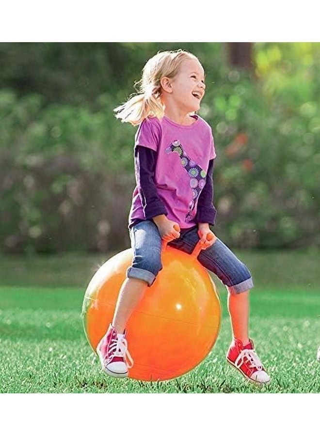 ANG Sit & Bounce Hop Ball 45cm (18 Inch.)|Jumping Ball|Bouncy Ball with Handle|Indoor Outdoor Toy| Party Games Gift for Boys & Girls - Age (3 to 6) Color and Desing - Image 5
