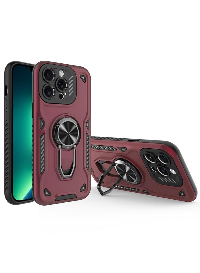 Zaboon Case For iPhone 13 Pro Max Metal Rotating Bracket TPU + PC Magnetic Phone Case - Image 1