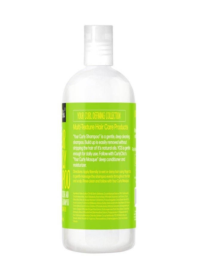 Curly Chic CurlyChic Your Curly Shampoo - Ultra Moisturizing & Strengthening Shampoo for Curly, Kinky, Coily, Wavy, Frizzy Hair - Frizz Control, Defines & Restores Shine - Sulfate & Paraben Free, 12 fl oz - Image 4