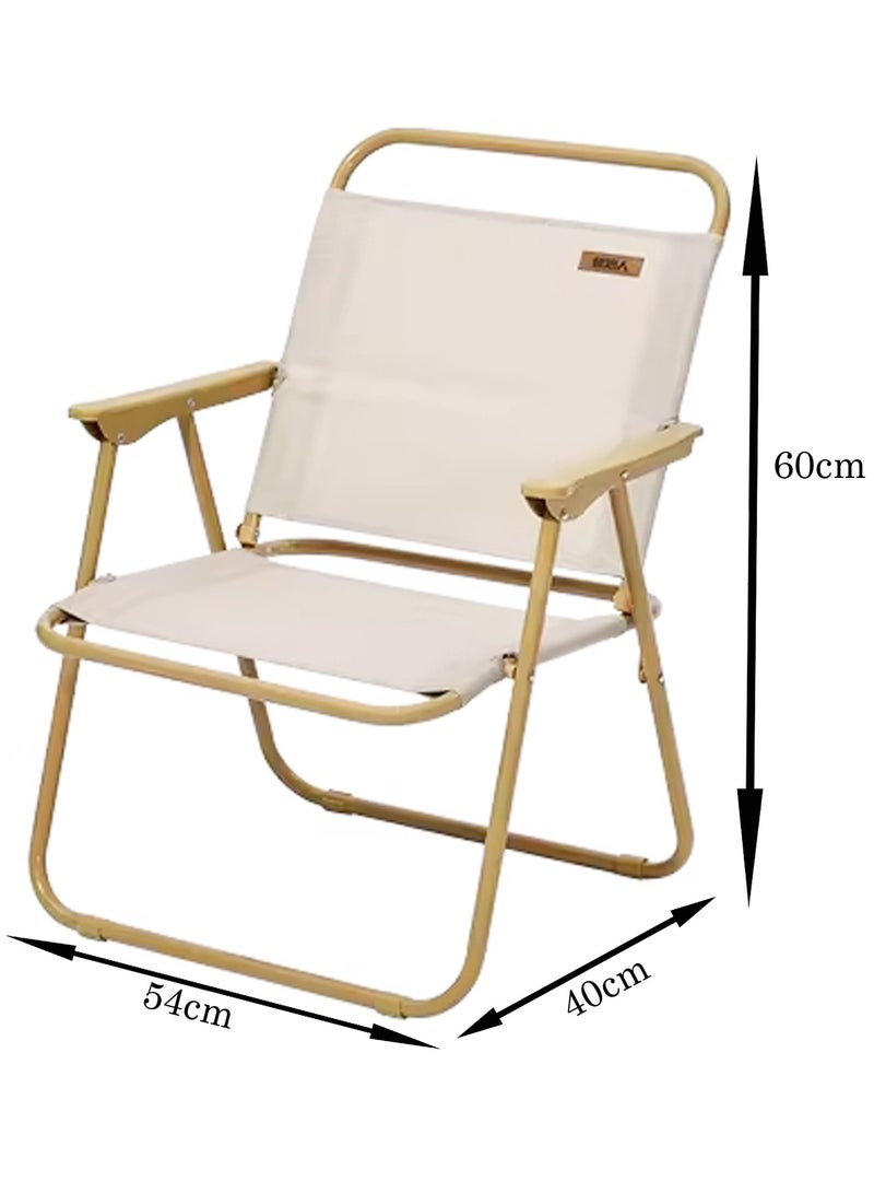 LINGWEI Outdoor Foldable Camping Chair Multi-Purpose Camping Chair with Armrest Lightweight Patio Lawn Quad Chair - Image 4