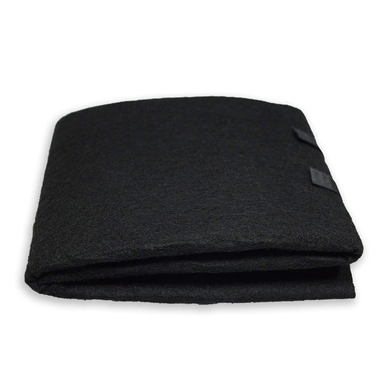 PUREBURG فلتر كربون PUREBURG، وسادة كربون قابلة للقطع 16 × 48 بوصة لفلتر الهواء، ورقة فحم تناسب شفاطات المداخن، فلاتر الفرن، تزيل الروائح، أجزاء ملحقات استبدال، 1-عبوة - Image 1