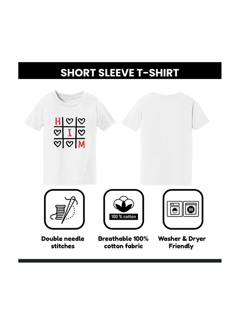 برينت شوب فور مي تي شيرت للأزواج لعيد الحب - تي شيرت قطني بأكمام قصيرة ورقبة دائرية متطابقة للأزواج - هدية لصديقك وصديقتك - Image 4
