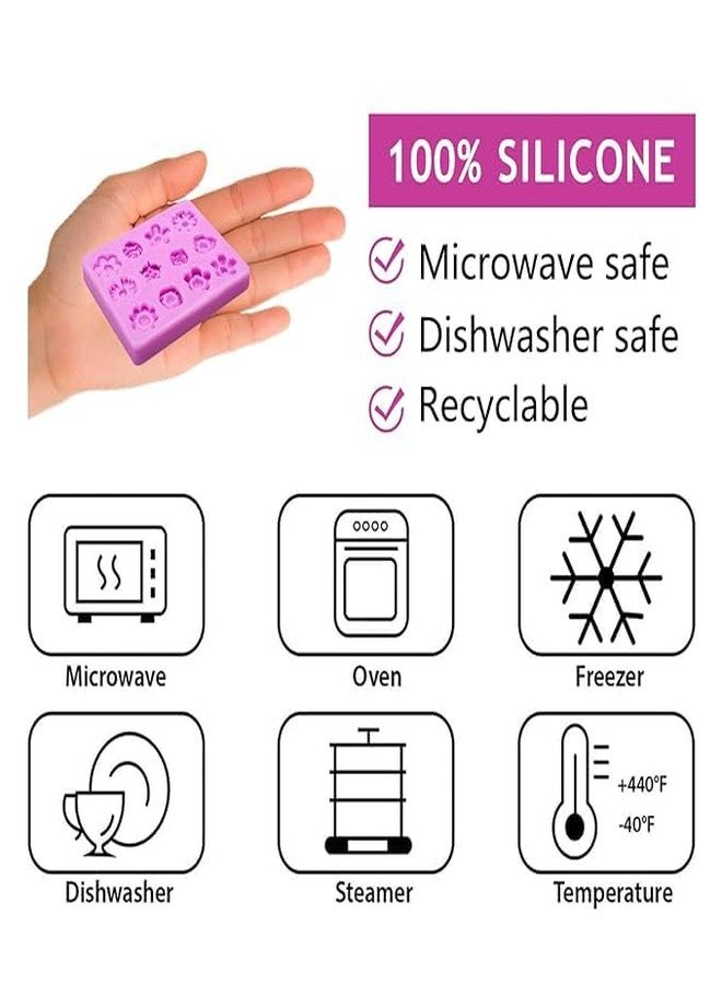 Husaini Mart حسيني مارت | قوالب سيليكون على شكل زهور، قوالب شوكولاتة على شكل زهور الأقحوان والورد، قوالب صغيرة من عجينة السكر لتزيين الكيك والكب كيك والحلوى وفن السكر وعجينة الصمغ والطين والراتنج - Image 4