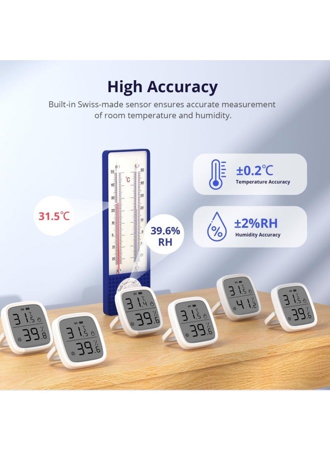 SONOFF Zigbee Indoor Temperature Humidity Sensor, SNZB-02D LCD Zigbee Thermometer Hygrometer, Works with Alexa & Google Home for Remote Monitoring and Home Automation, ZigBee 3.0 Hub Required, 1-Pack - Image 3