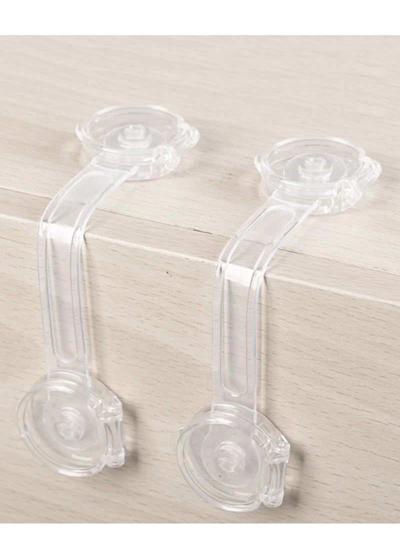 Y&D Safety Cabinet Locks 10 Pack No Screws and Magnets Fridge Baby Child for Kitchen Cabinets Drawers - Image 2