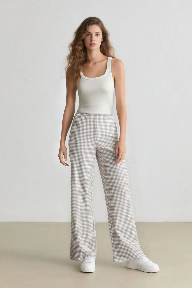 DeFacto Wide Leg Normal Waist Trousers