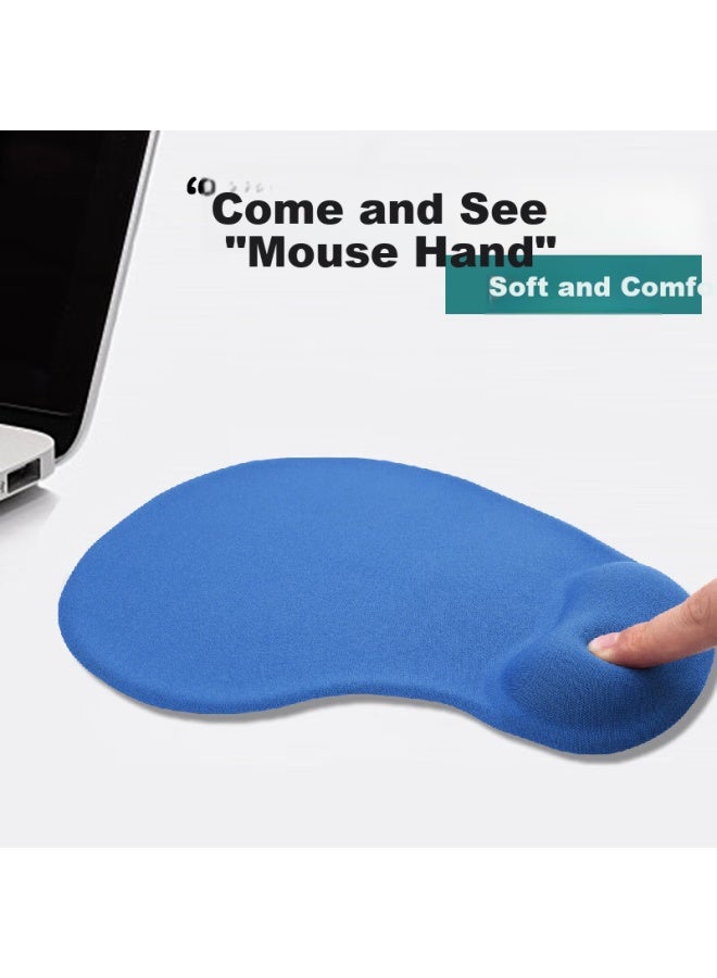 Jplayer Laptop Wrist Rest Mouse Pad Hand Support Pad Silicone Non-slip Integrated Hand Rest For Men And Women, Office Typing Gaming, Ergonomic Design, Dirt-resistant, Gray - Image 3