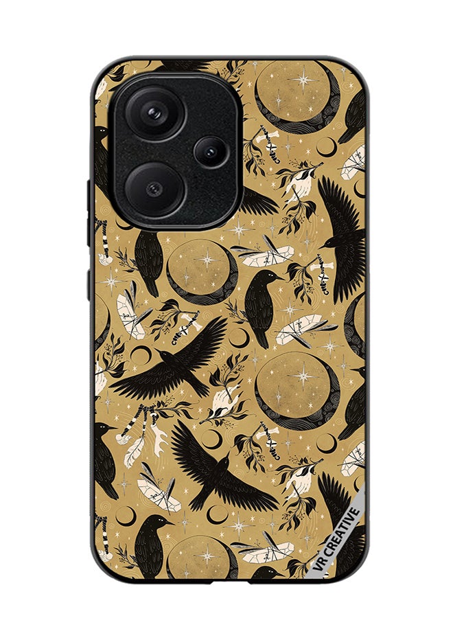 VR CREATIVE Protective Case Cover For Xiaomi Redmi 13C 5G Bird Catcher Design Multicolour - Image 1