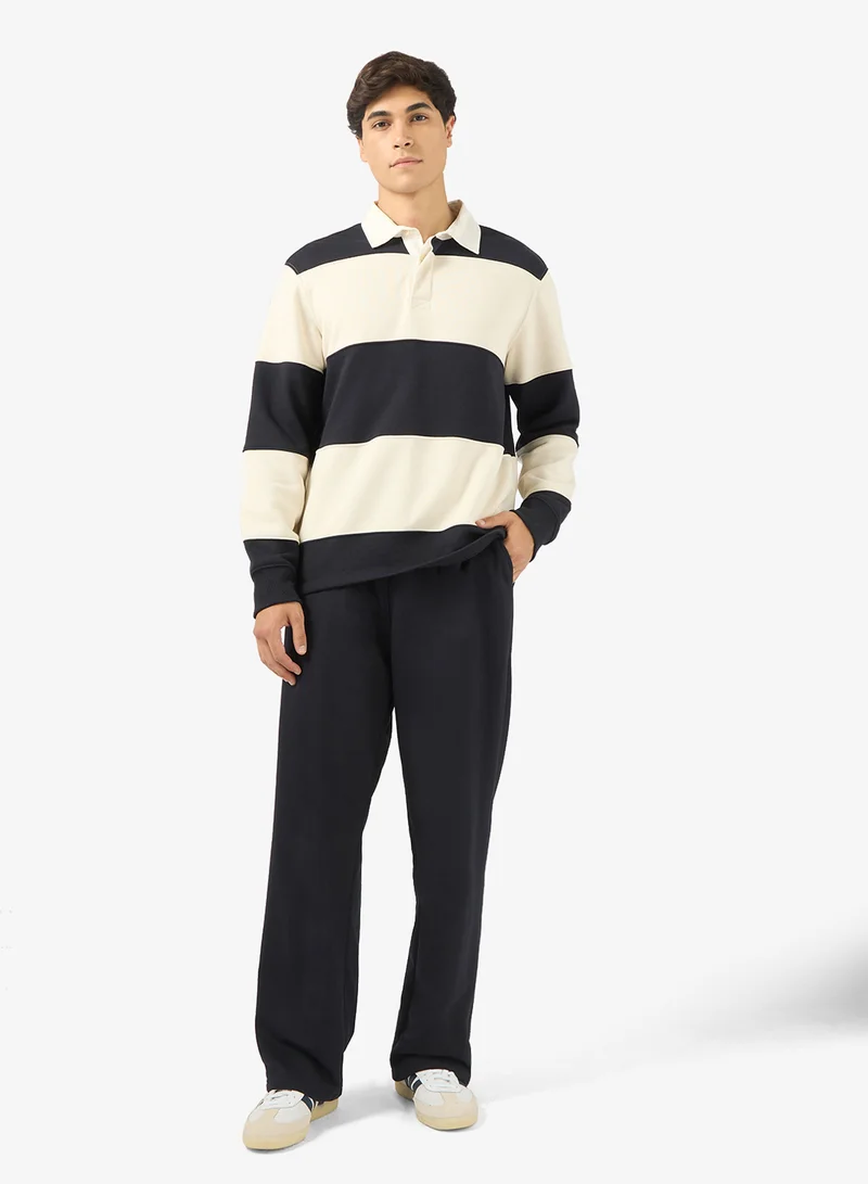 Seventy Five Basics Text Elastic Hem Joggers