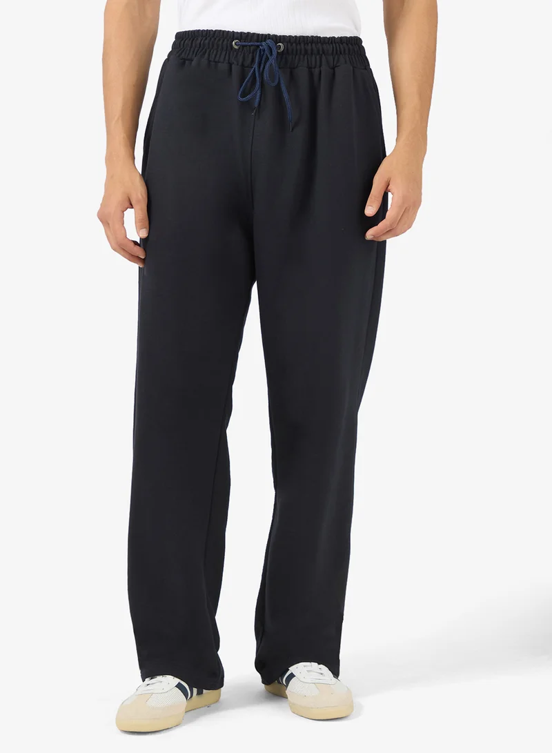Seventy Five Basics Text Elastic Hem Joggers