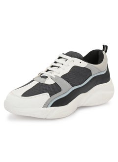 CRUISER Cruiser Dynamo Chunky Sneakers for Men | Stylish Mesh Design | Lightweight & Comfortable |Casual Outfits for Boys | Durable Footwear 10 UK (2516-4) Grey  - Image 1