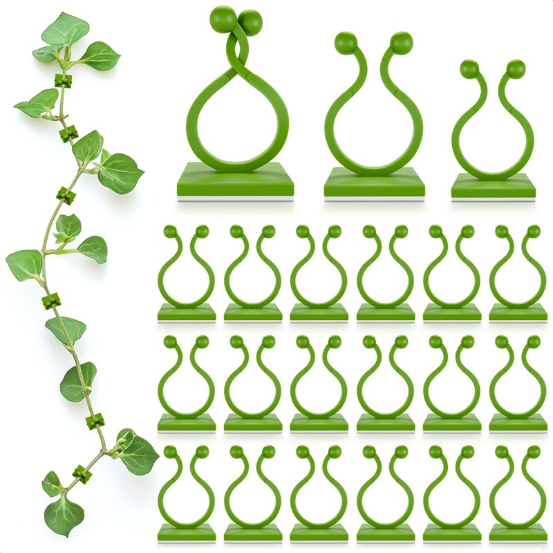 DIMROM Plant Wall Clips for Climbing Plants 110 Pcs - Pothos Plant Climber Support, Large, Medium, Small Sizes Wall Clips for Support, Strong Self-Adhesive, For Indoor Plants, Cable Management & Plant Holder - Image 1