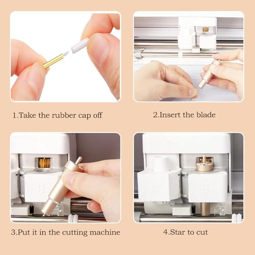Viemior Premium Fine Point Blade - Compatible with Cricut Maker 3/Maker/Explore 3/Explore Air 2/Air/One, Fine Point Blade Housing for Slicing Cuts Glitter Vinyl, Cardstock, Faux, Adhesive Foil, Vellum - Image 5