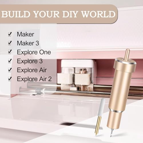 Viemior Premium Fine Point Blade - Compatible with Cricut Maker 3/Maker/Explore 3/Explore Air 2/Air/One, Fine Point Blade Housing for Slicing Cuts Glitter Vinyl, Cardstock, Faux, Adhesive Foil, Vellum - Image 4