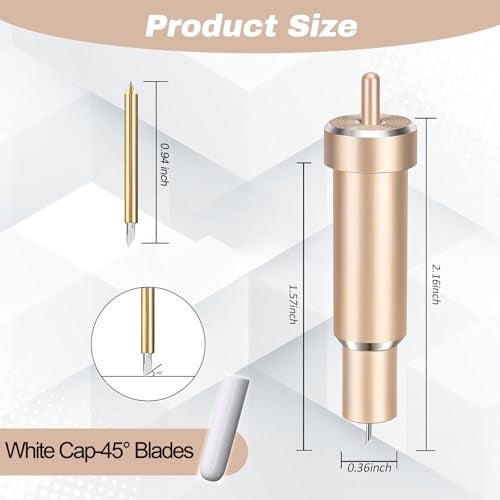 Viemior Premium Fine Point Blade - Compatible with Cricut Maker 3/Maker/Explore 3/Explore Air 2/Air/One, Fine Point Blade Housing for Slicing Cuts Glitter Vinyl, Cardstock, Faux, Adhesive Foil, Vellum - Image 2