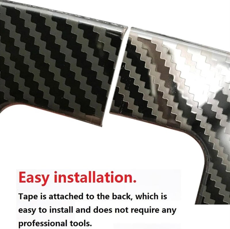 QASULER Carbon Fiber Gear Shift Panel Cover for Ford - Image 5