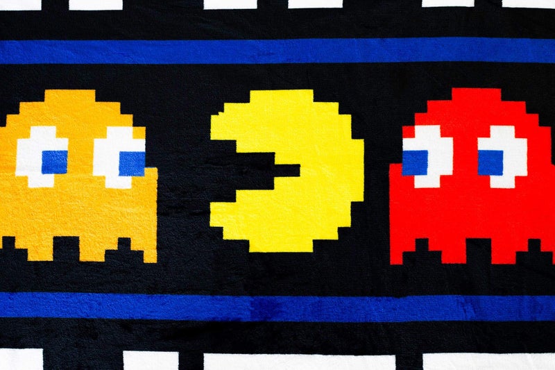 JUST FUNKY Pac-Man Game Over Throw Blanket | 45 x 60 Inch Soft Fleece Blanket - Image 4