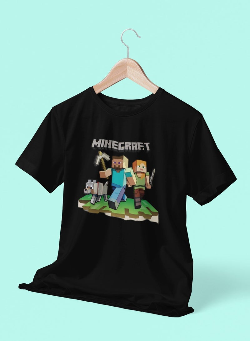 ZOOM تي شيرت أولاد بتصميم جواهر الذهب من ماين كرافت