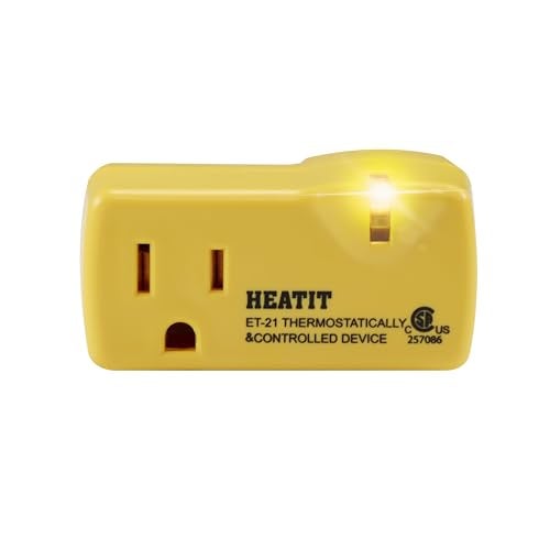 HEATIT ET-21 Freeze Thermostatically Controlled Outlet On at 38F /Off at 50F - Image 1