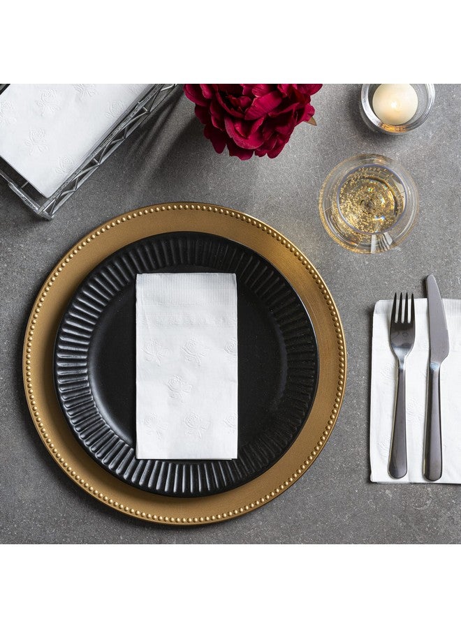 GUSTO [300 Count - 7 ½” x 4 ¼” Folded] Paper Dinner Napkins - Disposable 2-Ply White Party Napkins (15” x 17” Unfolded) - Formerly Comfy Package - Image 4