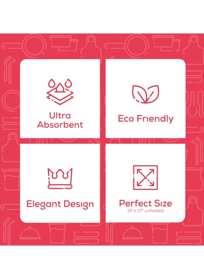 GUSTO [300 Count - 7 ½” x 4 ¼” Folded] Paper Dinner Napkins - Disposable 2-Ply White Party Napkins (15” x 17” Unfolded) - Formerly Comfy Package - Image 5