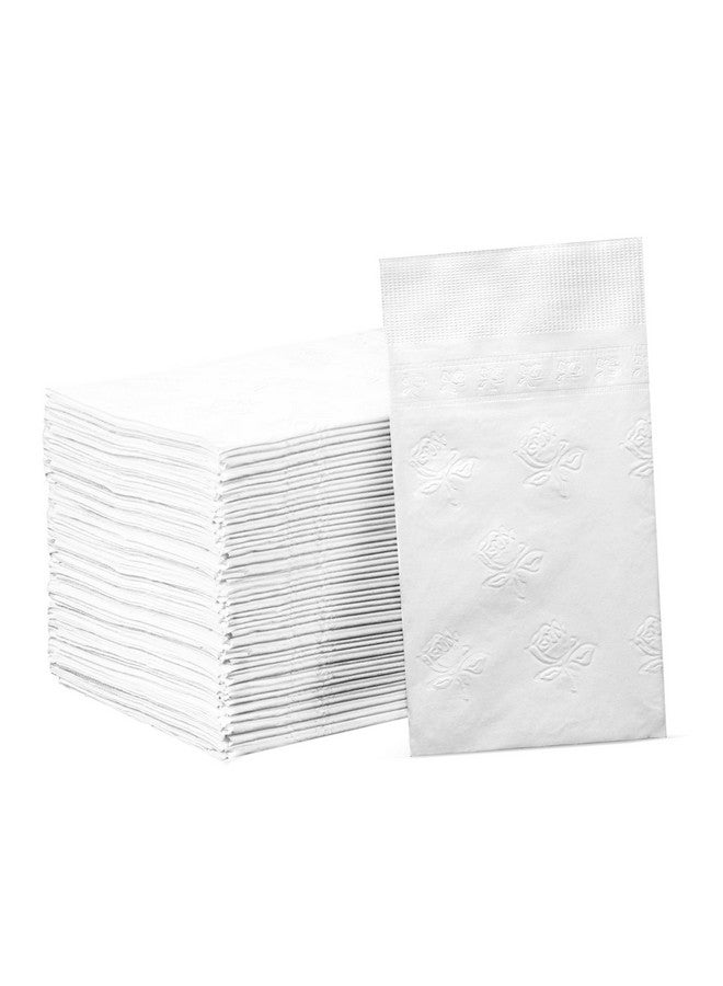 GUSTO [300 Count - 7 ½” x 4 ¼” Folded] Paper Dinner Napkins - Disposable 2-Ply White Party Napkins (15” x 17” Unfolded) - Formerly Comfy Package - Image 1