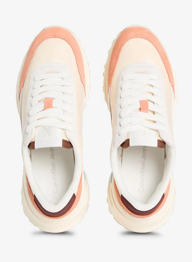 Calvin Klein Jeans Power Puff/Cappucino/Bright White Casual Low Top Sneakers for Women | Best Price UAE