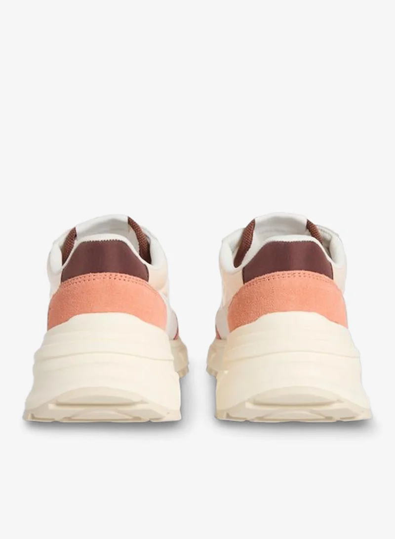 Calvin Klein Jeans Power Puff/Cappucino/Bright White Casual Low Top Sneakers for Women | Best Price UAE