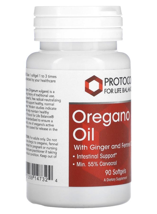 Protocol For Life Balance Oregano Oil with Ginger and Fennel Oils 90 Softgels - Image 2