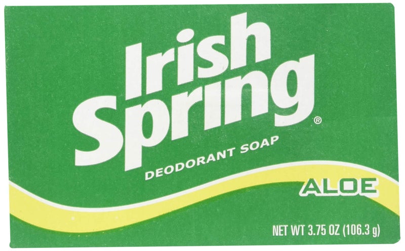 Irish Spring Deodorant Bath Bar Soap Aloe 375 Oz