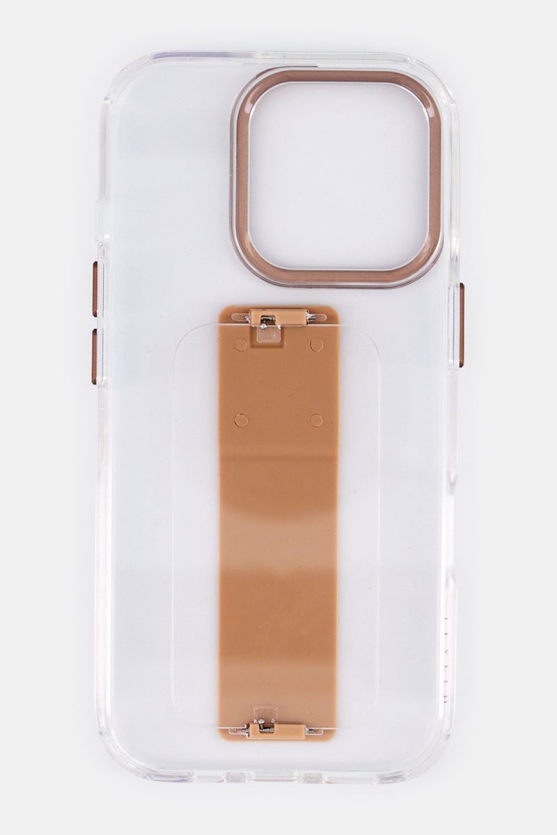 LEVELO iPhone 16 Pro Graphia Imd Silicone Grip Case, Transparent - Image 3