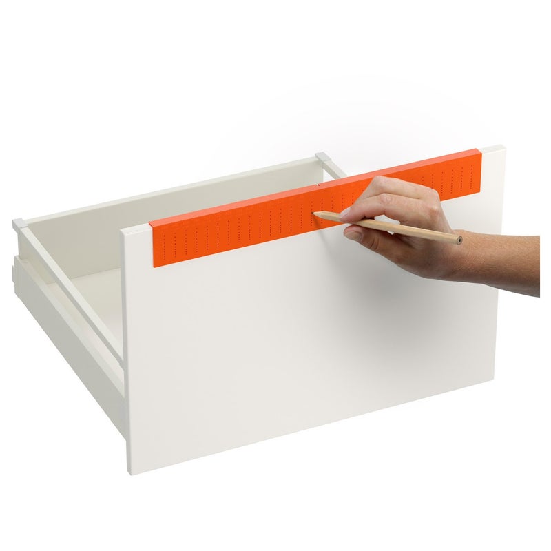 Fixa Drill Template for Knobs and Handles, Plastic, Orange, 51 cm - Image 2