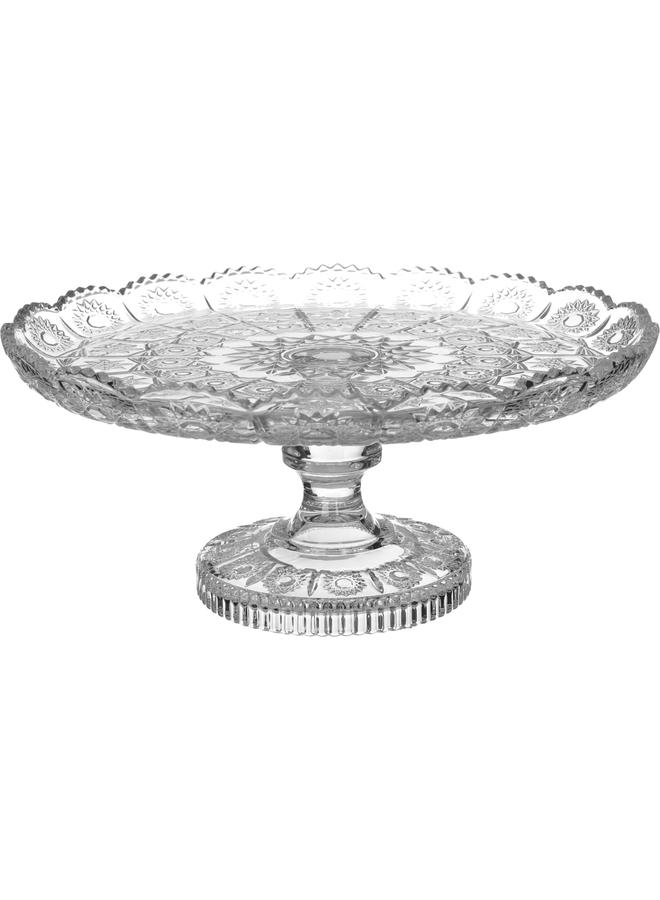 السيف  حامل تقديم الحلوى الزجاجي مع قاعدة 30 × 30 × 15 سم شفاف - Image 2