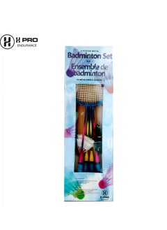 H PRO Pro 4 Player Badminton Racket Birdie Set| Outdoor Badminton Combination Set For Kids & Adults| Badminton Set With Net  - Image 3