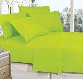 celine Linen Best  Softest  coziest Bed Sheets Ever 1800 Thread count Egyptian Quality Wrinkle-Resistant 3-Piece Sheet Set with Deep Pockets  Twin Lime - pzsku/Z7EC704F85F47BB69ED87Z/45/1749650134/b28ad9f7-f607-4da8-ac28-85490d8432c2