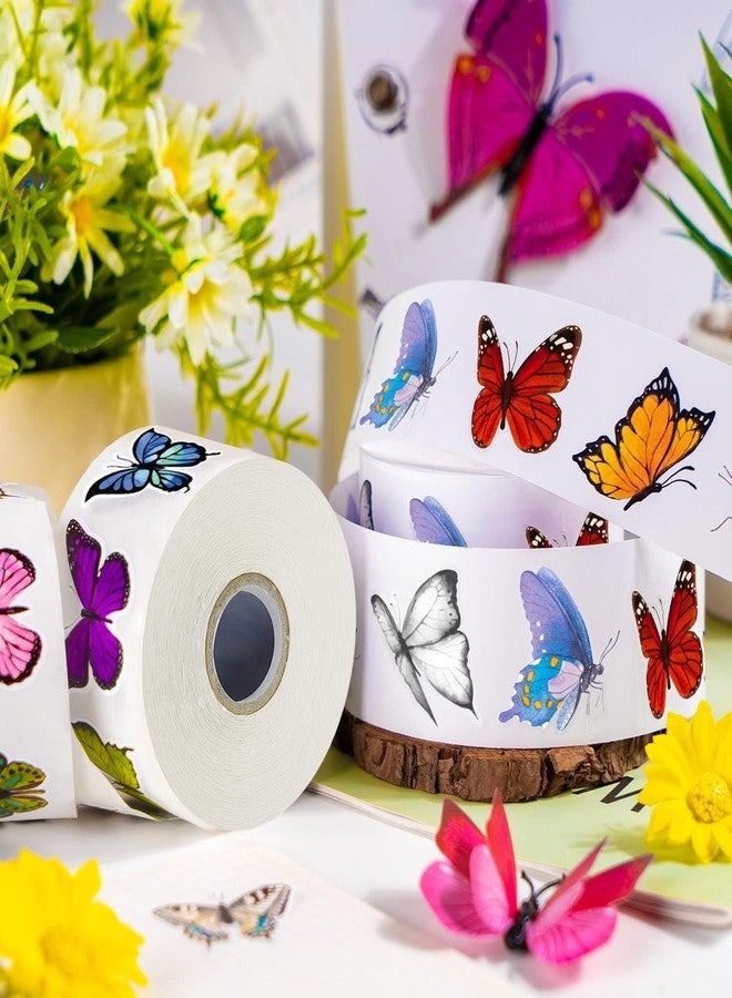 TORINALITAL 1200 PCS Butterfly Roll Stickers, 16 Styles Butterfly Stickers for Kids, Waterproof and Sun-Proof 3D Roll Stickers for Parties, Walls, Scrapbooks, Envelopes, Birthday and Greeting Cards - Image 5