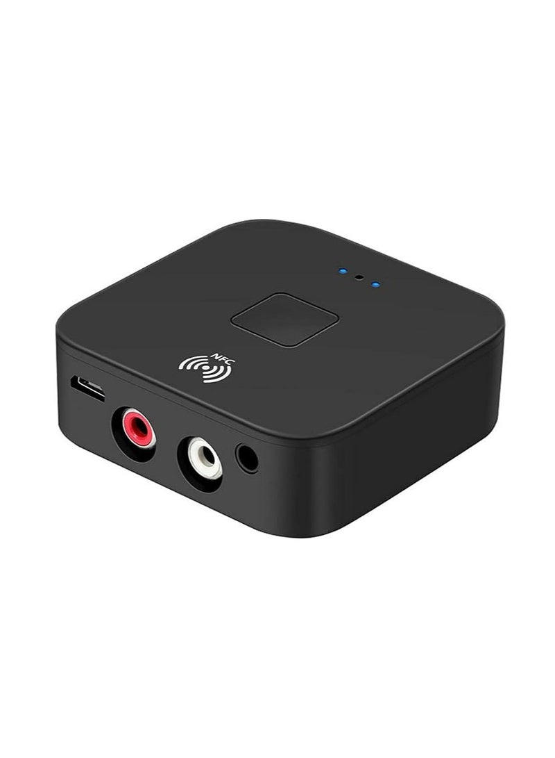 General Wireless Bluetooth Adapter 5.0 Receiver 3.5mm Jack to NFC to 2 RCA Stereo Audio Adapters  - Image 1
