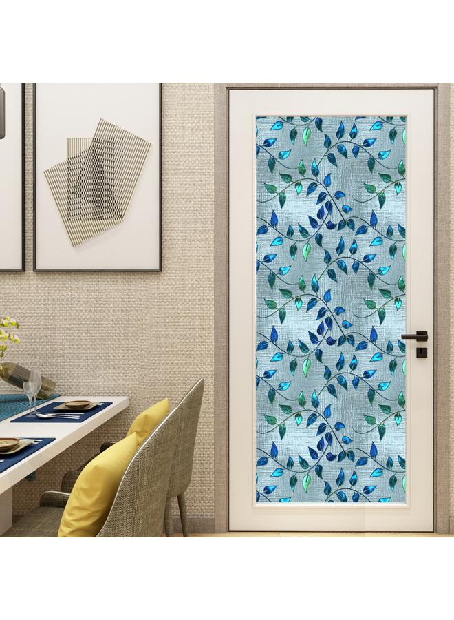 BL092-111 Color Retro Electrostatic Glass Sticker PVC Glue-free Window Sticker Removable Frosted Glass Window Decorations - Image 5