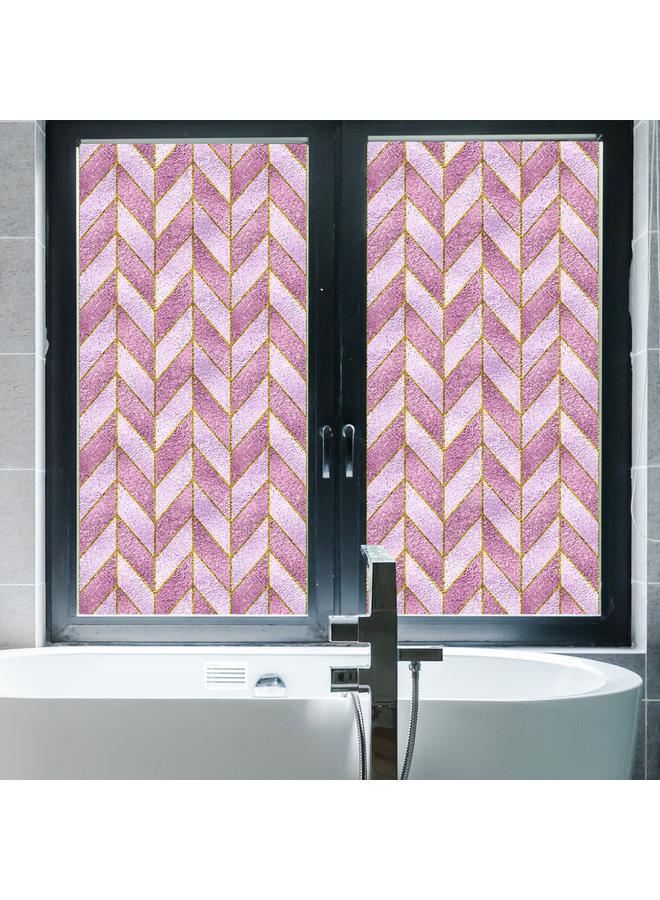 BL092-111 Color Retro Electrostatic Glass Sticker PVC Glue-free Window Sticker Removable Frosted Glass Window Decorations - Image 4