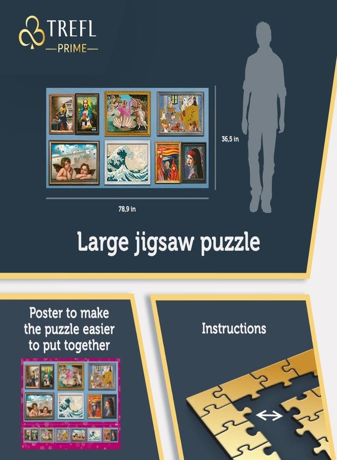 Trefl -9000 Pieces, Large, Bio, Collage, Divertidos with Obras de Arte, Entretenimiento para Niños a Partir de 12 Años Puzzle, Color Not so Classic Art Collection (81021) - Image 4