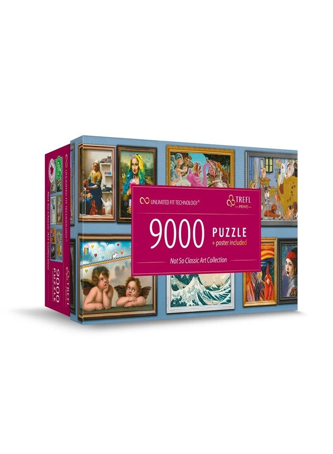 Trefl -9000 Pieces, Large, Bio, Collage, Divertidos with Obras de Arte, Entretenimiento para Niños a Partir de 12 Años Puzzle, Color Not so Classic Art Collection (81021) - Image 1