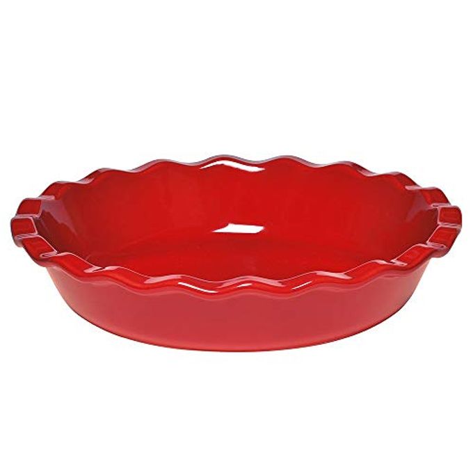 Emile Henry Pie Dish, 9, Burgundy Red - Image 1